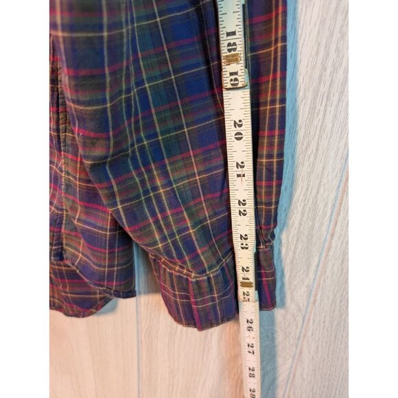 Polo Ralph Lauren Flannel Shirt Men Large Plaid Multicolor Plaid Classic Fit - Picture 5 of 6